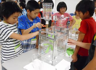 エネルギーをむだなく使う実験